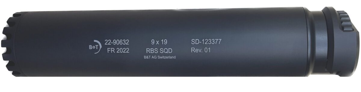 B&T APC9/SPC9/GHM9 SQD RBS (RDS) Noir SD-123377
