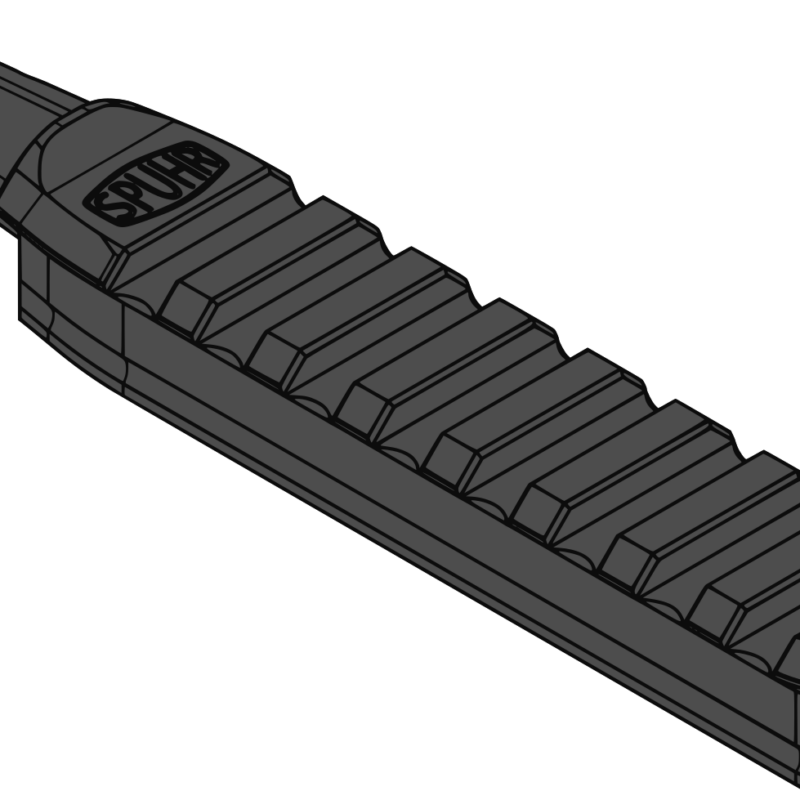 SPUHR A-0229 Picatinny Rail 75 mm, RD/F