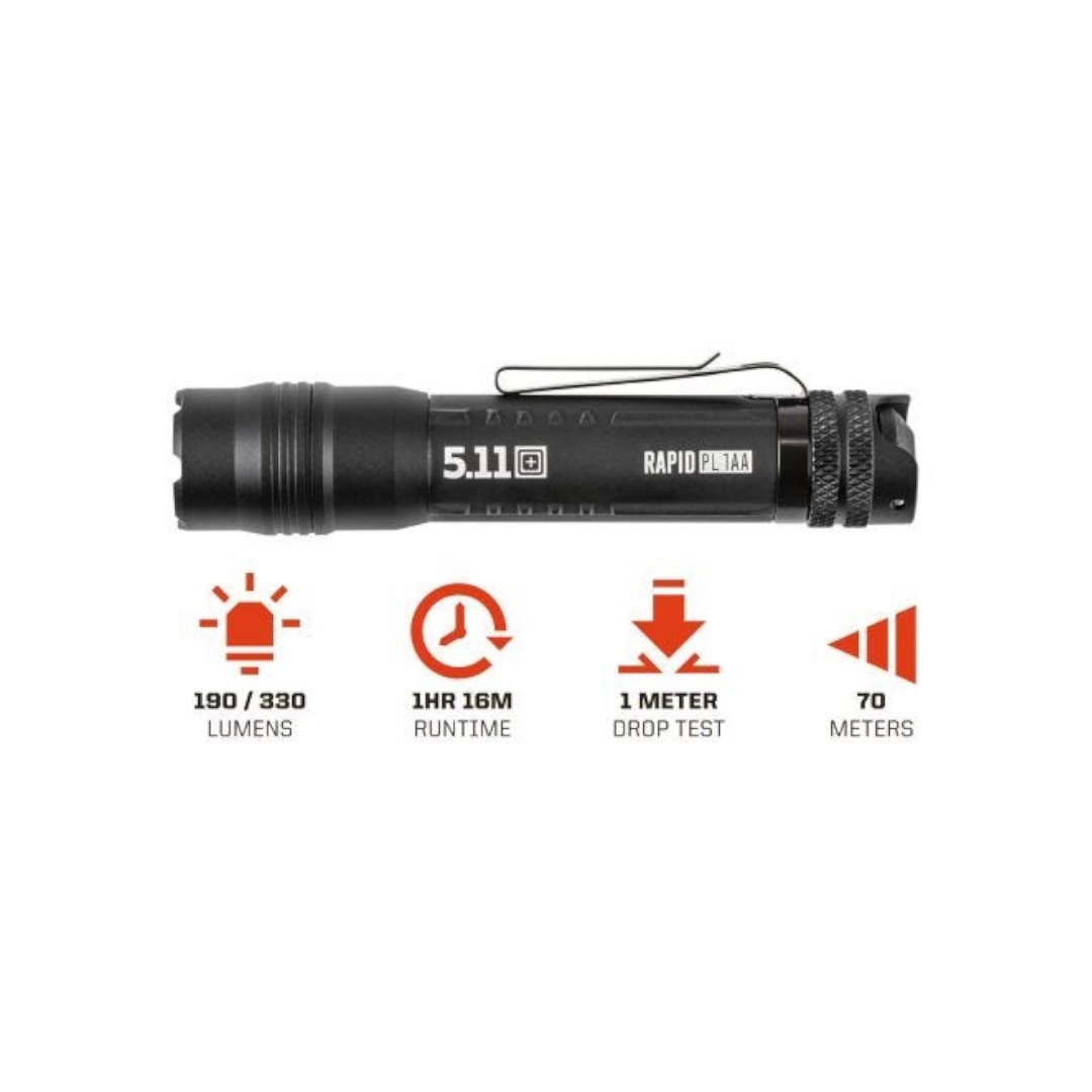 5.11 Lampe RAPID PL 1AA – 190/330 lumens – Image 5