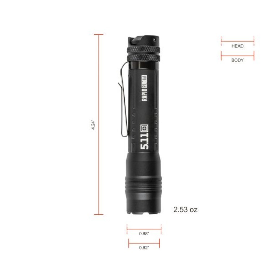 5.11 Lampe RAPID PL 1AA – 190/330 lumens – Image 6