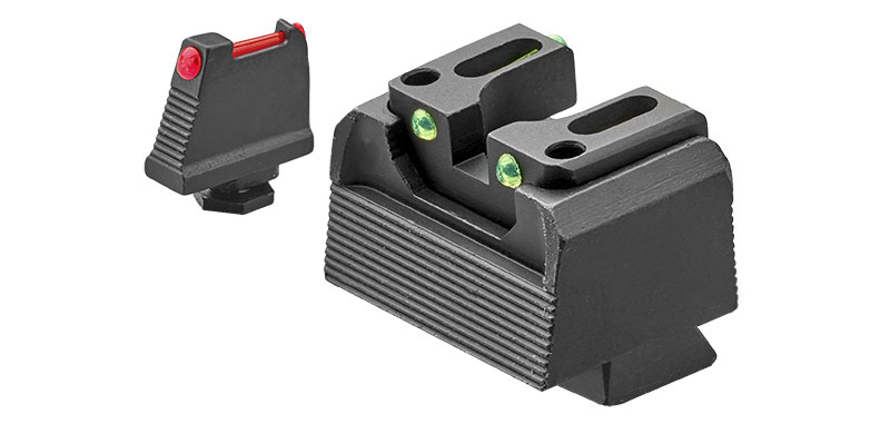 LPA RDF01GL Hausse et guidon réhaussés pour GLOCK 17 à 48 optic ready