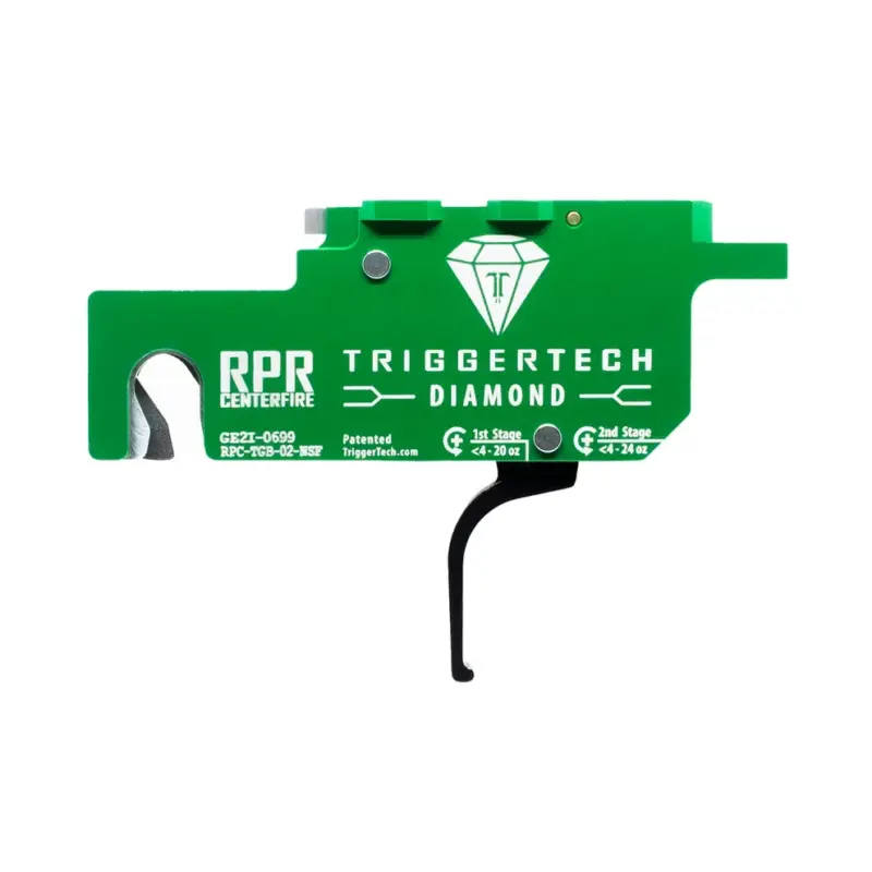 TRIGGERTECH Ruger RPR centerfire Gen 1-3 Two Stage Black Diamond Flat