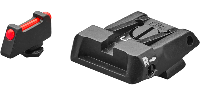 LPA SPS16GL6F Hausse réglable et guidon Hausse noire et guidon FO pour Glock 17 à 23/25 à 32/ 32,34,35