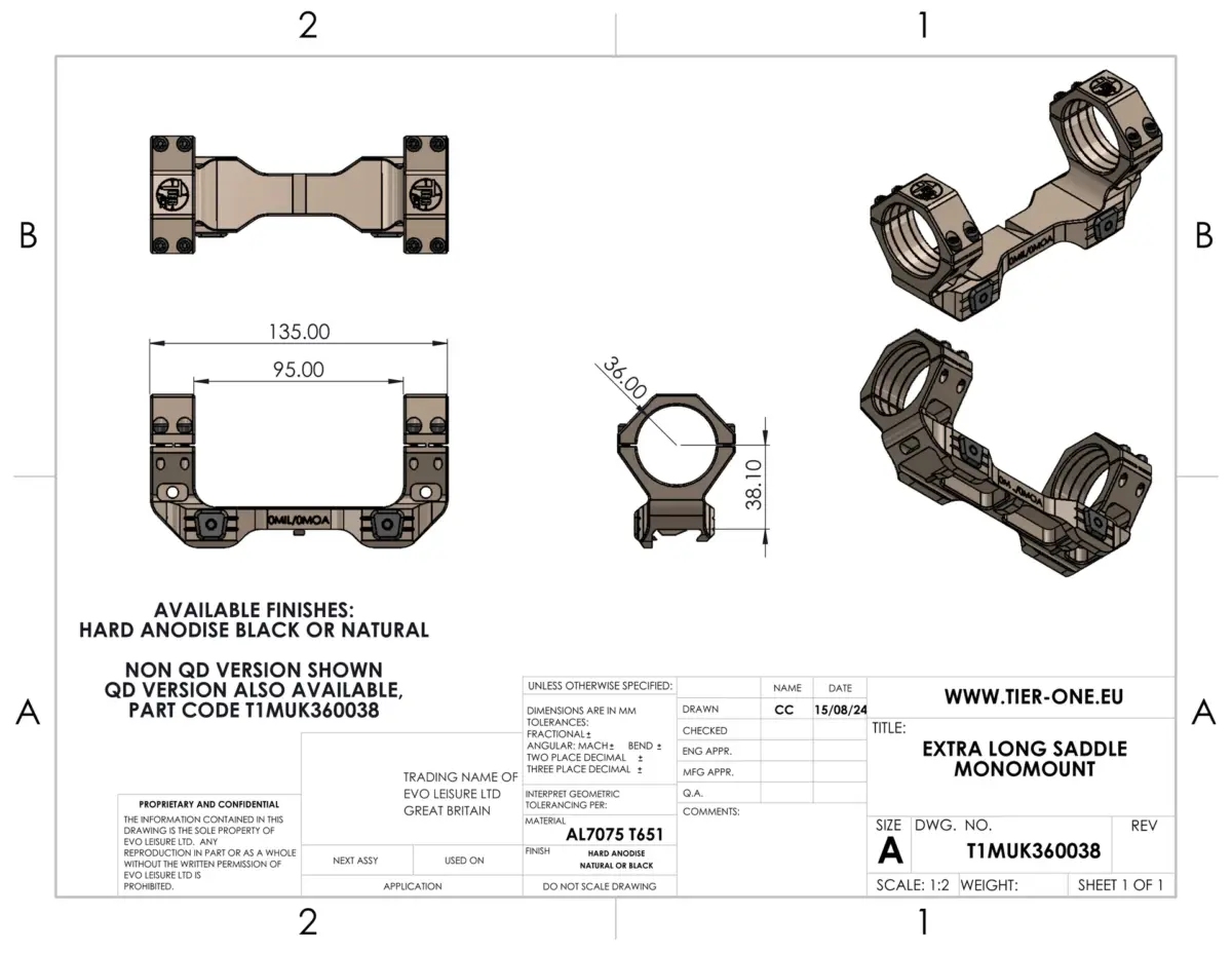 TIER ONE Competition Monomount 34mm – Image 5