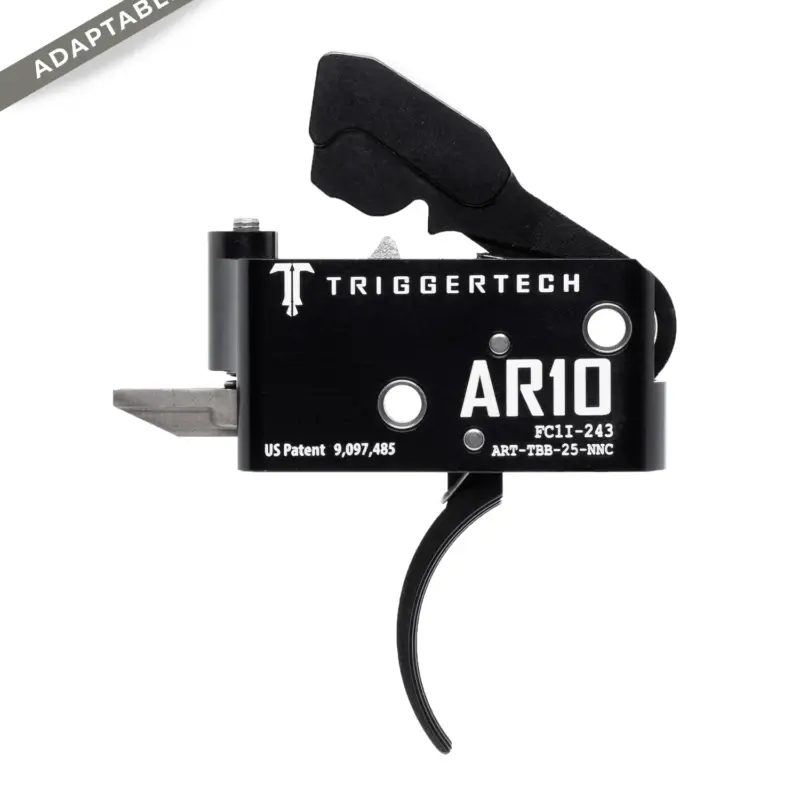TRIGGERTECH AR10 deux étapes adaptable incurvé - Noir : ART-TBB-25-NNC