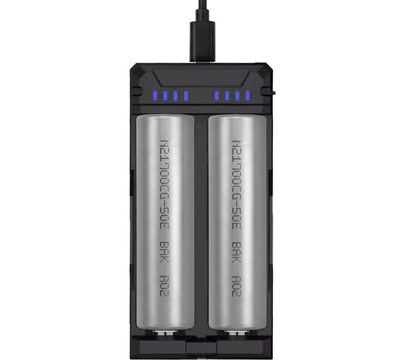DNT Battery 21700 2-Pack incl. Charger