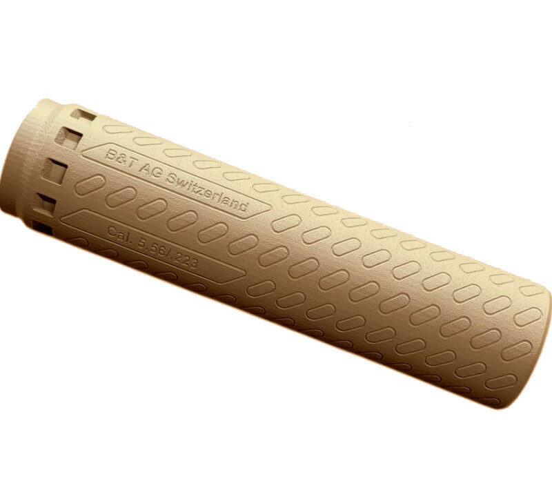 B&T Silencieux Print-X RBS 556 Inconel 718 Impression 3D (Gen 2) Cerakote Coyote Tan SD-140050-G2-CT