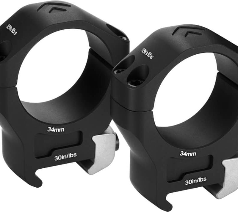 ARKEN OPTICS HALO Ti Titanium 34 Scope Rings : Haut 37mm