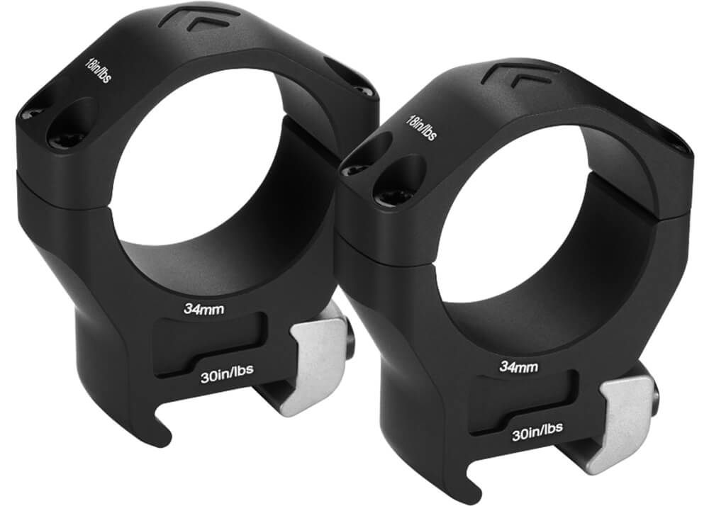 ARKEN OPTICS HALO Ti Titanium 34 Scope Rings : Haut 37mm