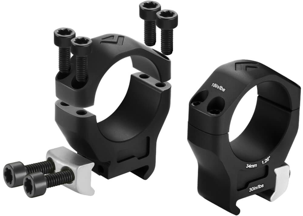 ARKEN OPTICS HALO Ti Titanium 34 Scope Rings : Haut 37mm – Image 2
