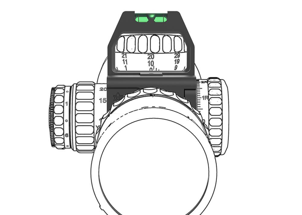 VECTOR OPTICS Turret Mark Reader 34 mm with Bubble Level – Image 11